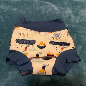 Nautical Patterned Kids Happy Nappy Duo Swim Diaper, size XXL 2-3 years